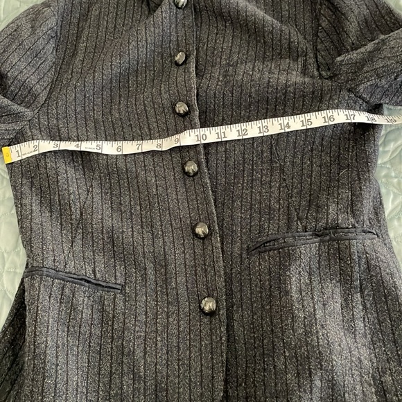 John varvatos wool jacket size 50 / large. Gray stripped - Picture 7 of 10